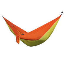 Load image into Gallery viewer, Single Double Hammock Adult Outdoor Backpacking Travel Survival Hunting Sleeping Bed Portable With 2 Straps 2 Carabiner
