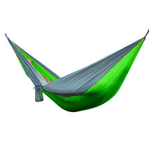 Load image into Gallery viewer, Single Double Hammock Adult Outdoor Backpacking Travel Survival Hunting Sleeping Bed Portable With 2 Straps 2 Carabiner