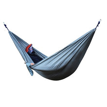 Load image into Gallery viewer, Single Double Hammock Adult Outdoor Backpacking Travel Survival Hunting Sleeping Bed Portable With 2 Straps 2 Carabiner