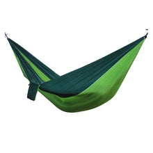 Load image into Gallery viewer, Single Double Hammock Adult Outdoor Backpacking Travel Survival Hunting Sleeping Bed Portable With 2 Straps 2 Carabiner