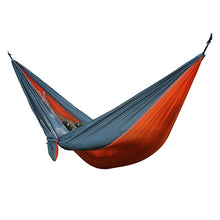 Load image into Gallery viewer, Single Double Hammock Adult Outdoor Backpacking Travel Survival Hunting Sleeping Bed Portable With 2 Straps 2 Carabiner
