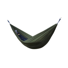 Load image into Gallery viewer, Single Double Hammock Adult Outdoor Backpacking Travel Survival Hunting Sleeping Bed Portable With 2 Straps 2 Carabiner