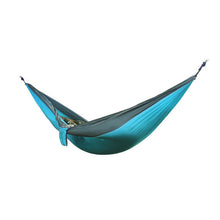 Load image into Gallery viewer, Single Double Hammock Adult Outdoor Backpacking Travel Survival Hunting Sleeping Bed Portable With 2 Straps 2 Carabiner