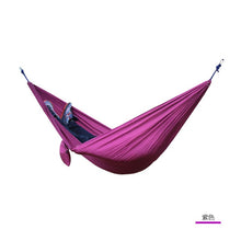 Load image into Gallery viewer, Single Double Hammock Adult Outdoor Backpacking Travel Survival Hunting Sleeping Bed Portable With 2 Straps 2 Carabiner