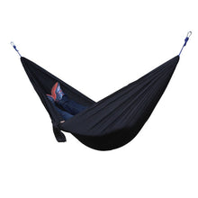 Load image into Gallery viewer, Single Double Hammock Adult Outdoor Backpacking Travel Survival Hunting Sleeping Bed Portable With 2 Straps 2 Carabiner